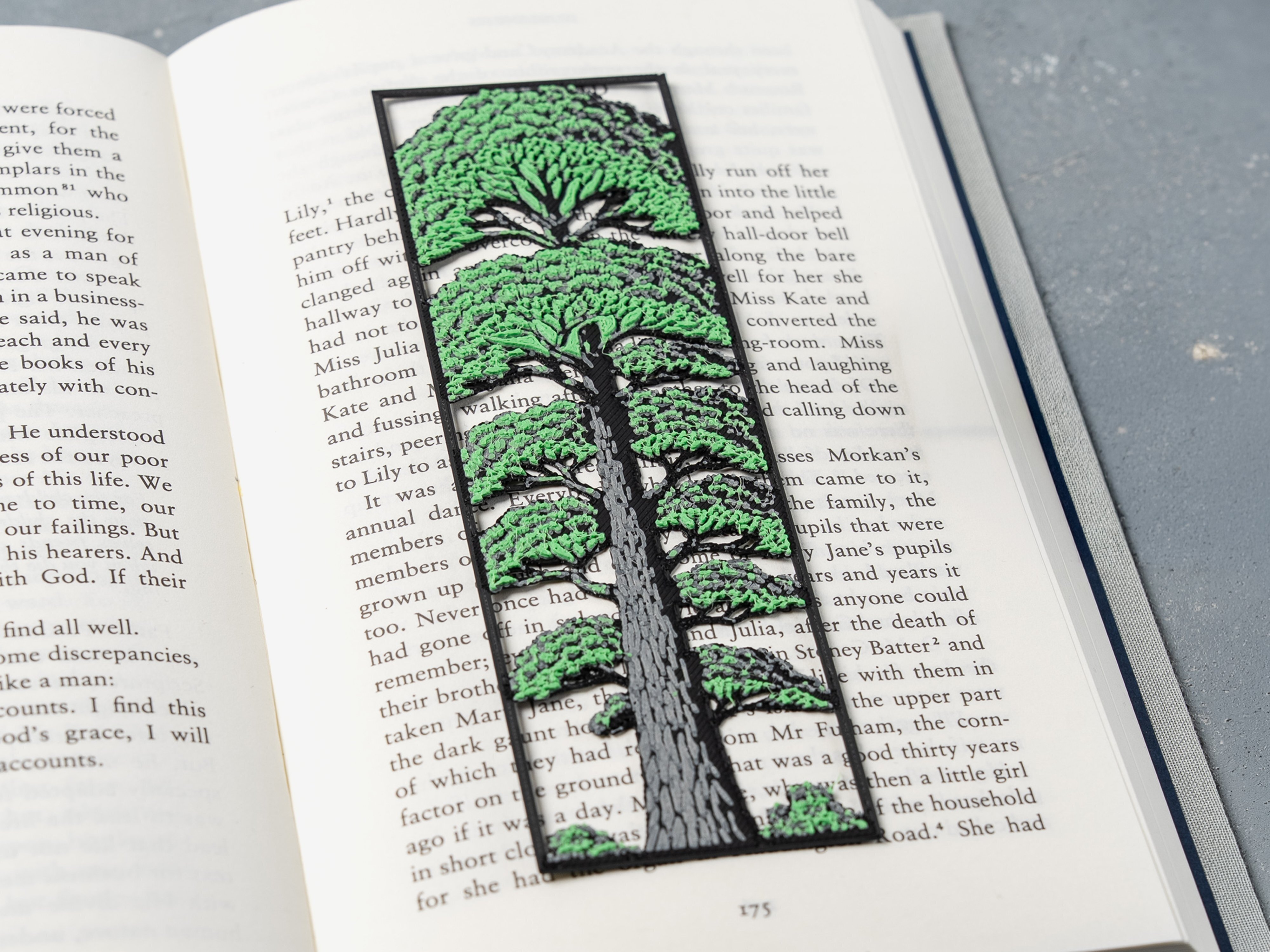Tree Ruler Bookmrk 🌳 Pine Tree Bookmark・Free 3D File for ・Cults