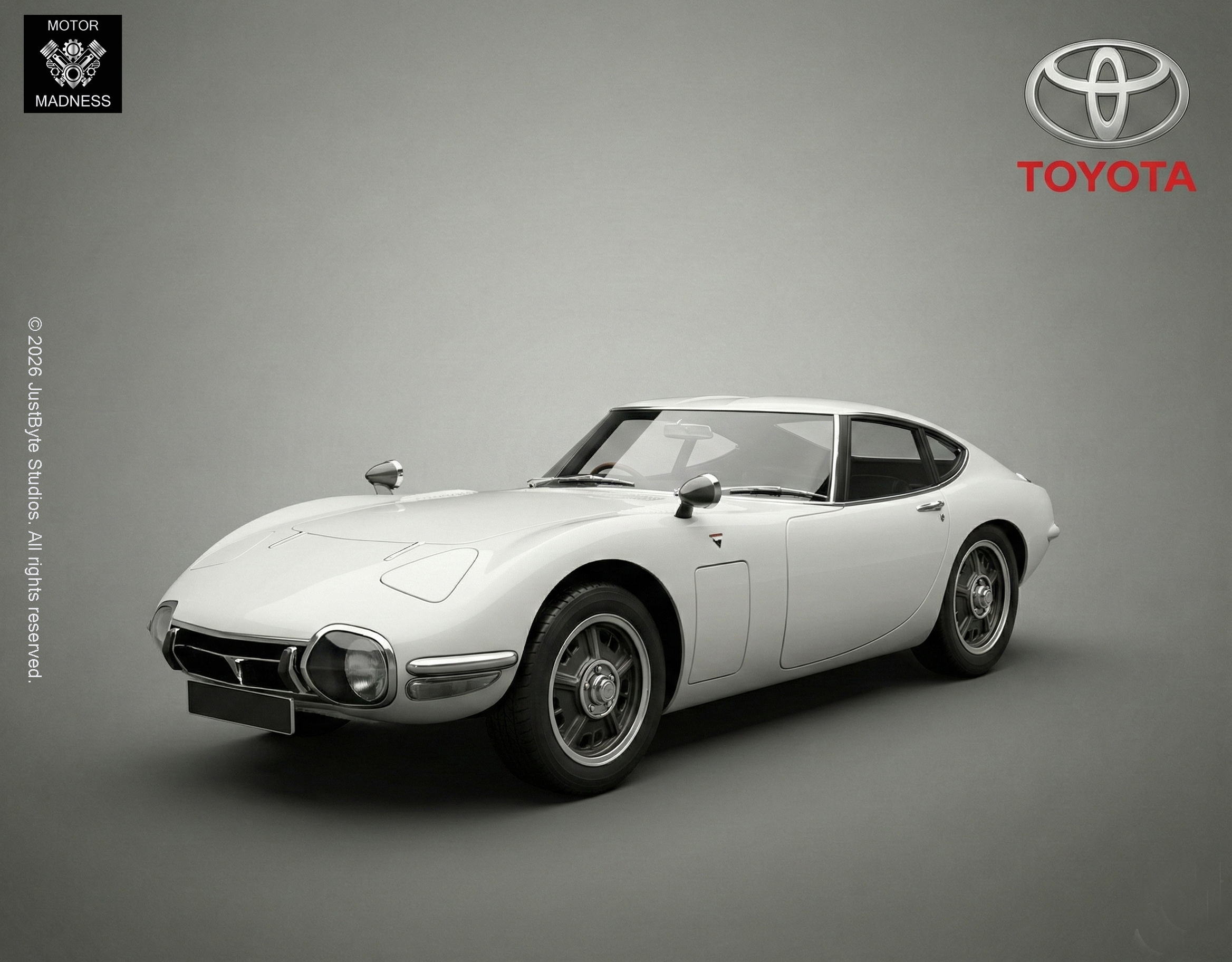 🚗 1967 Toyota 2000GT MF10 – High Detail 3D Printable Model・ 3D