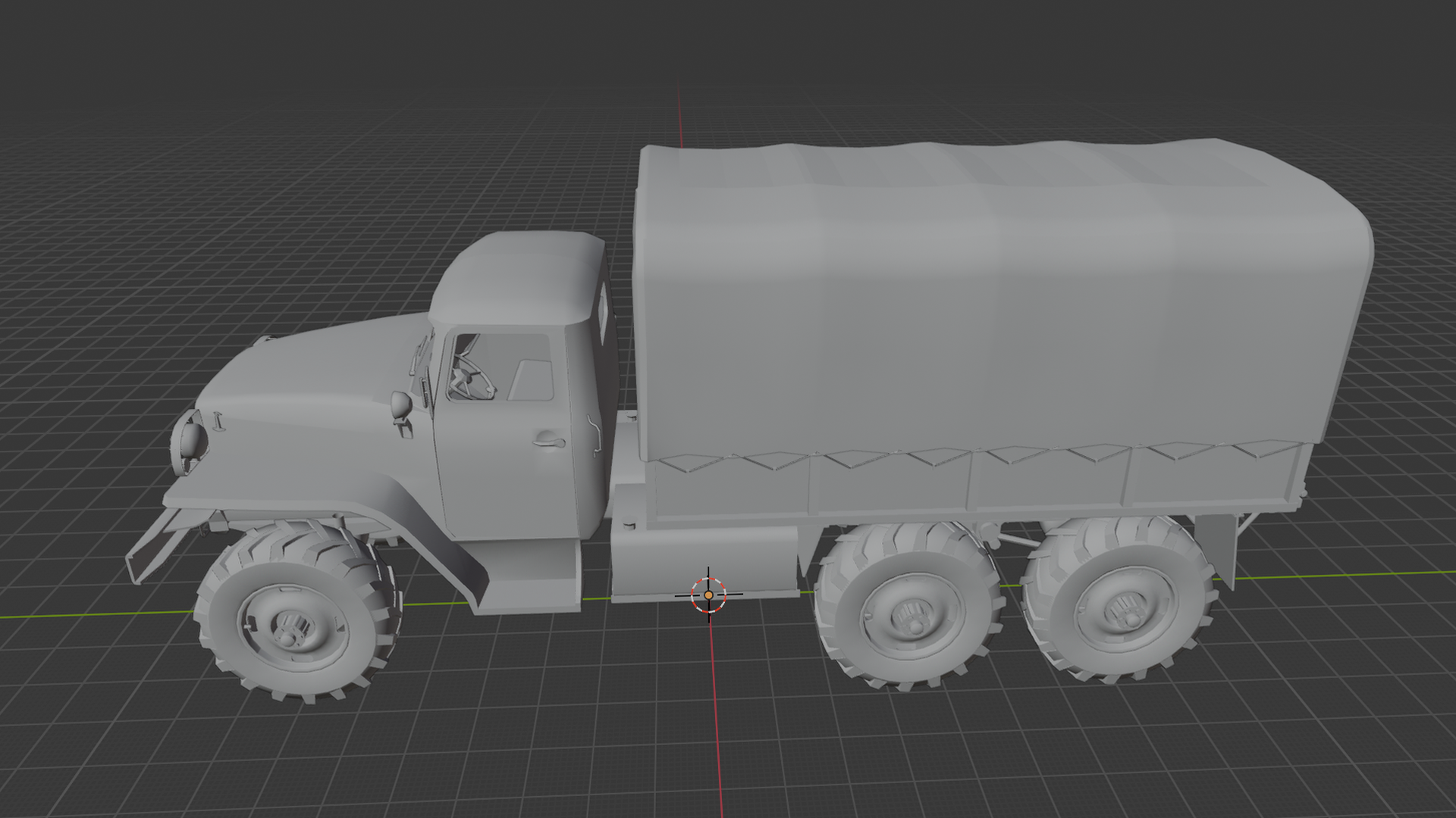 🪖 Ural-375D Soviet Military Truck 3D Print Model・ 3D File for 3D