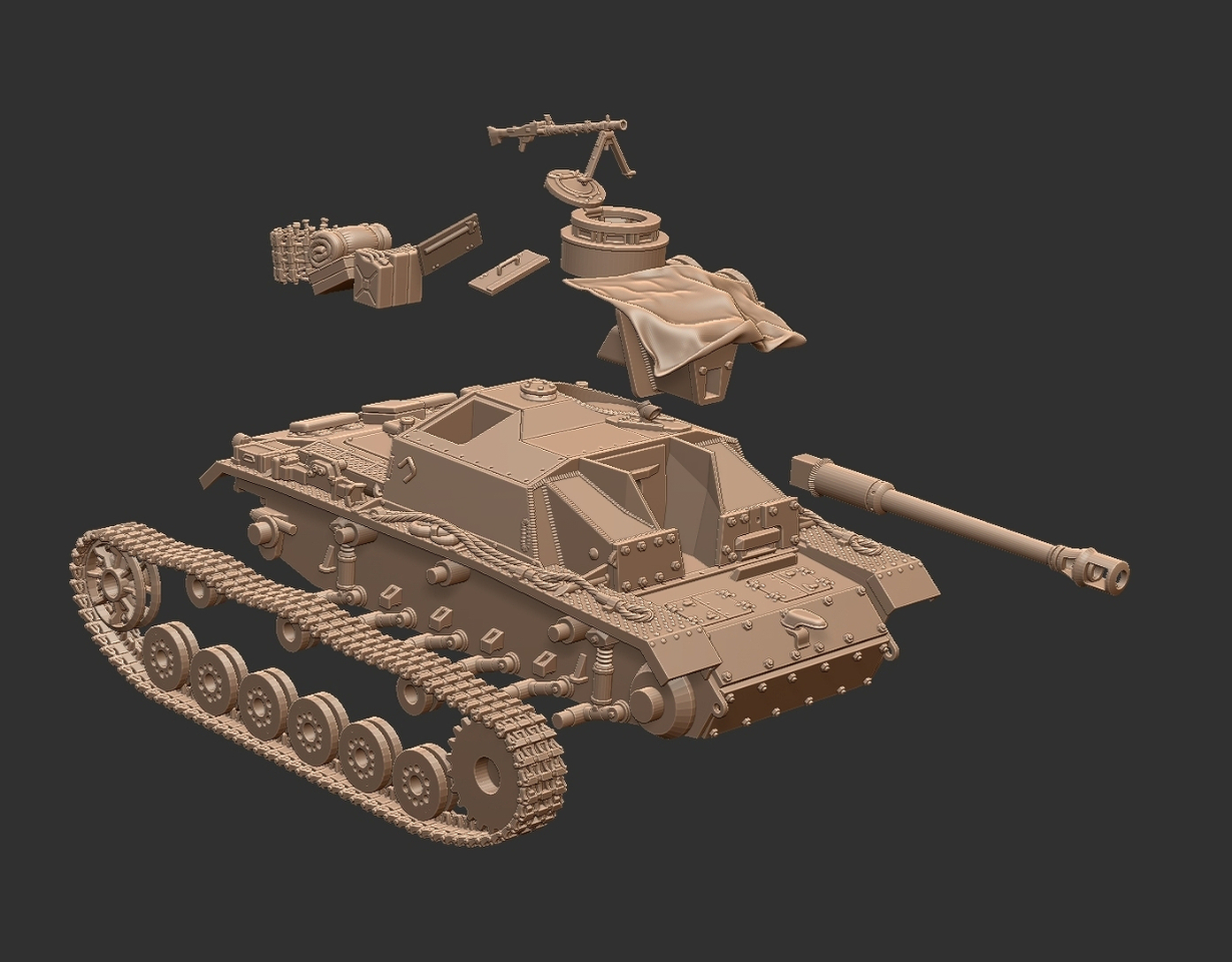 🎲 StuG III Ausf. G Initial Production (Nov 1942) 3D Print Model