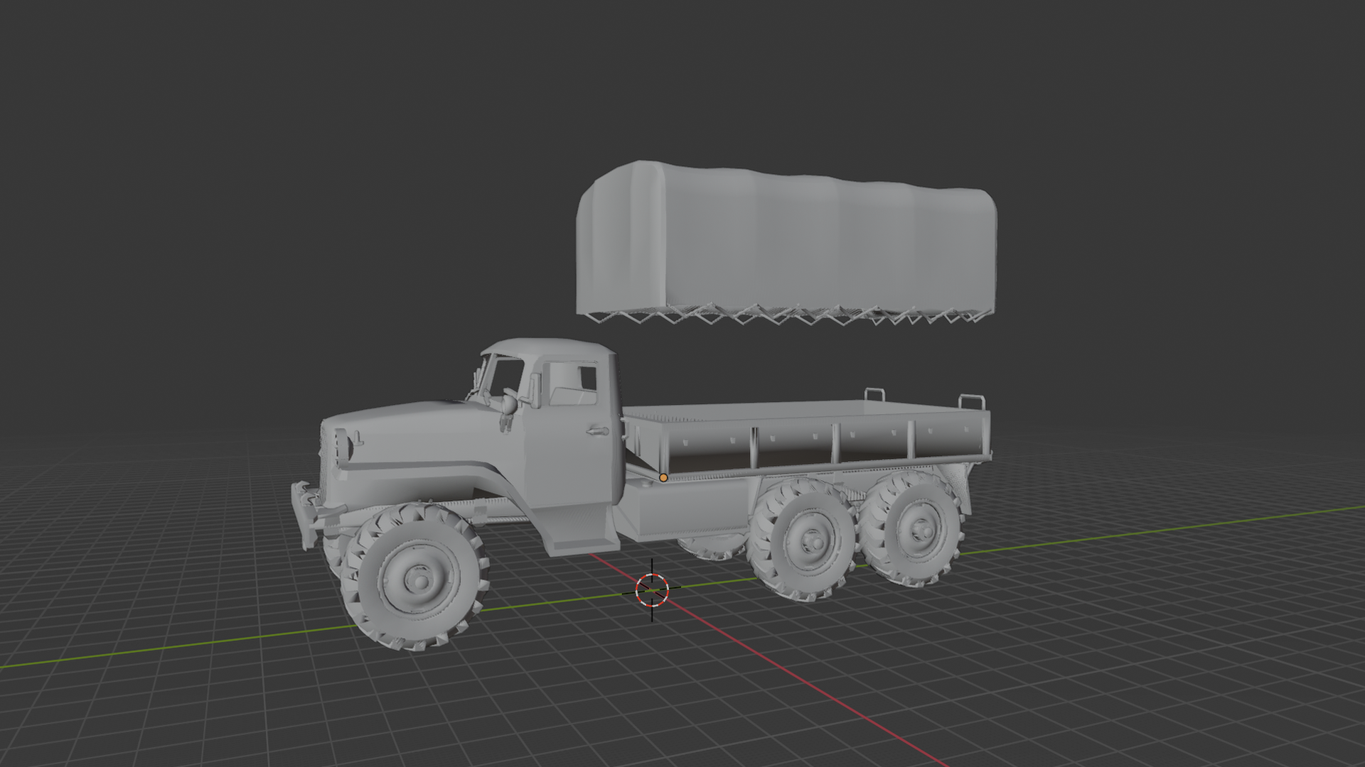 🪖 Ural-375D Soviet Military Truck 3D Print Model・ 3D File for 3D