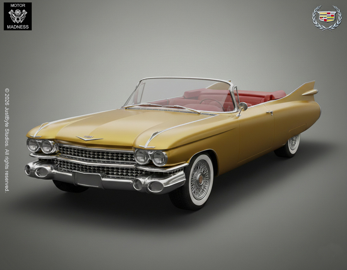 🚗 1959 Cadillac Eldorado Biarritz Convertible 3D Print Model・ 3D