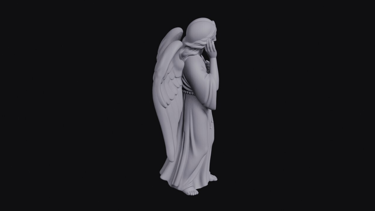 Listening_Female_Angel_0003.jpg Listening Female Angel Statue