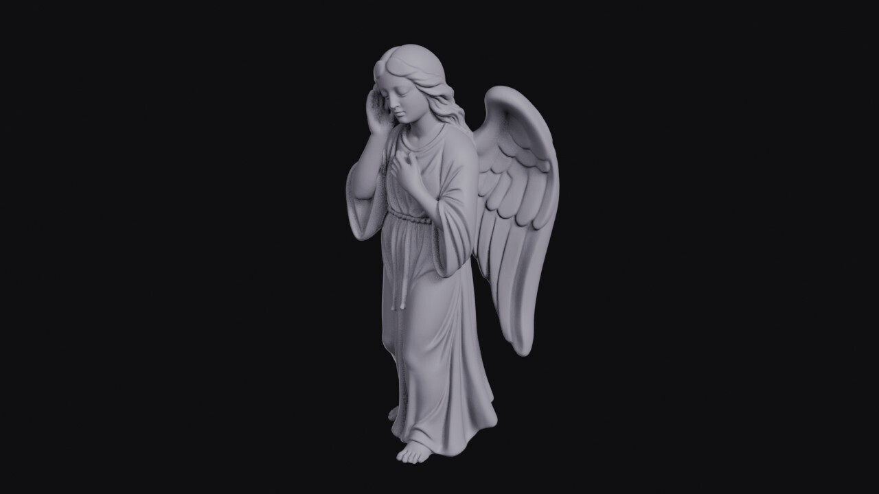 Listening_Female_Angel_0008.jpg Listening Female Angel Statue