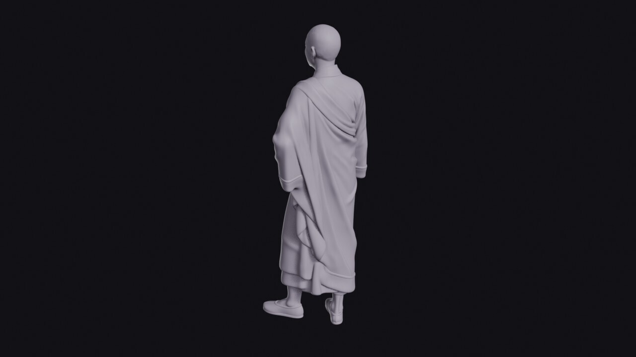 Buddhist_monk_in_his_thirties_in_draped_robes_shaved_head_0010.jpg Buddhist Monk in Draped Robes Figurine