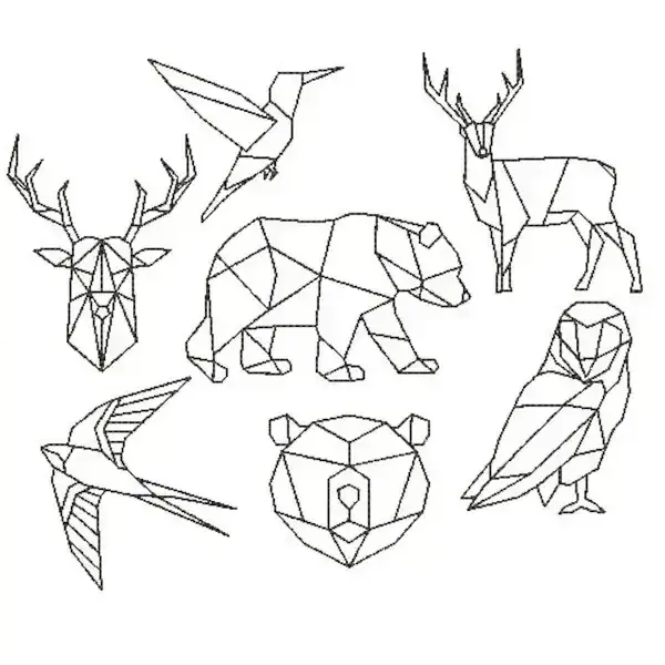 Fichier 3D gratuit Animaux en formes géométriques 🎨・Modèle à ...