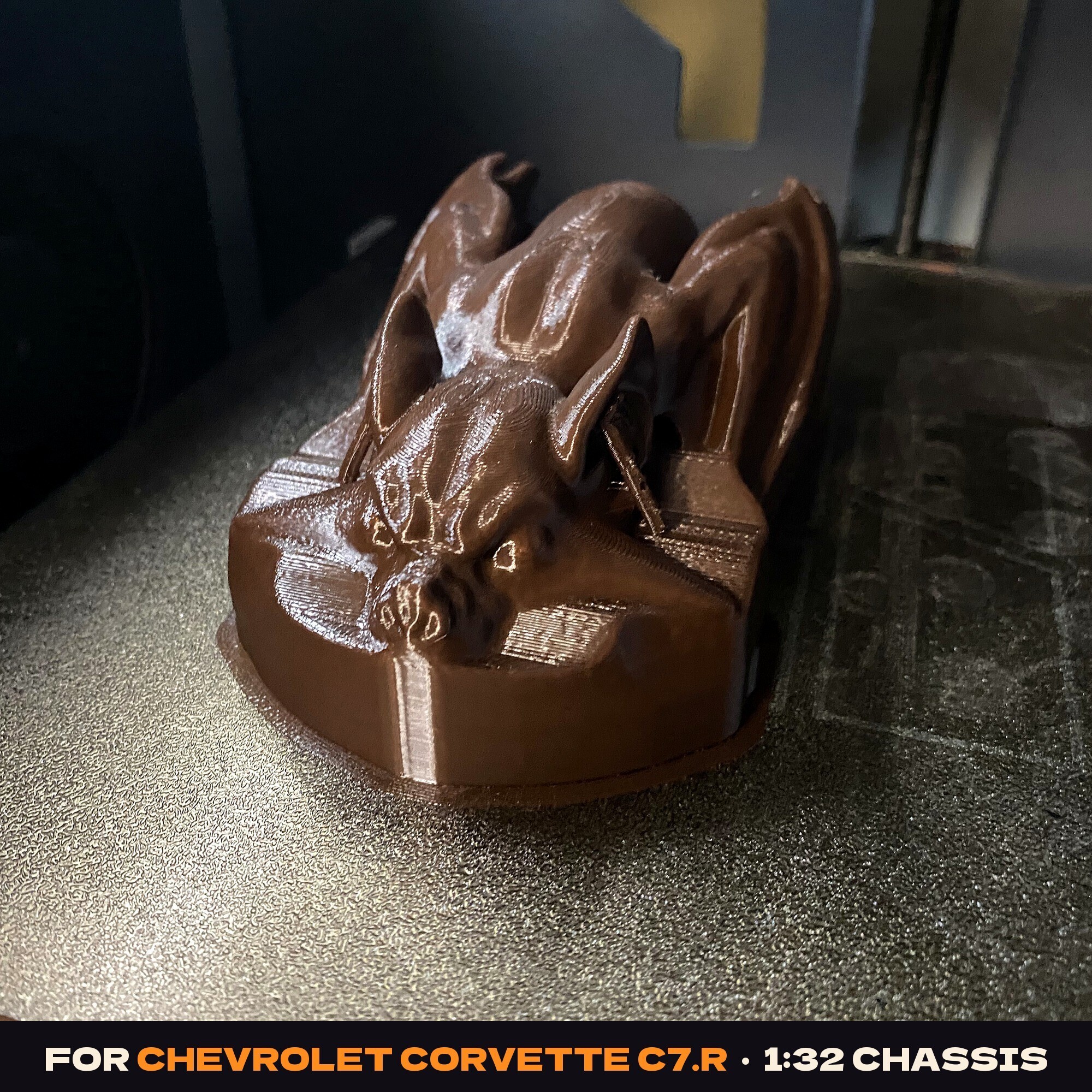 🦇 Bat Slot Car Body 1:32 for Chevrolet Corvette C7.R – Halloween ...