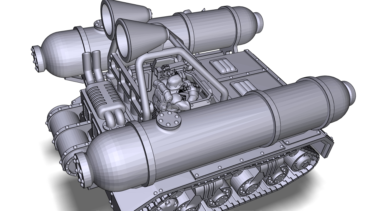 Tractor Rccrawler Stl ⚔ Gas-tractor LandCrauler II・Free STL File for ・Cults