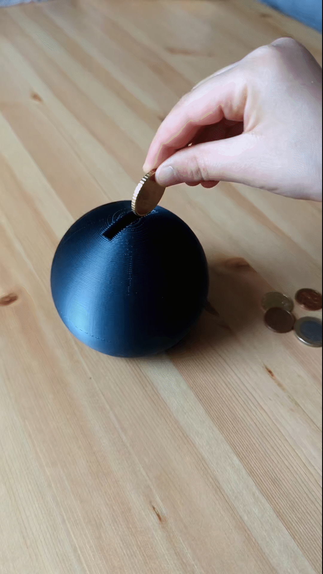 🪙 Sphere Coin Bank・ STL File for ・Cults