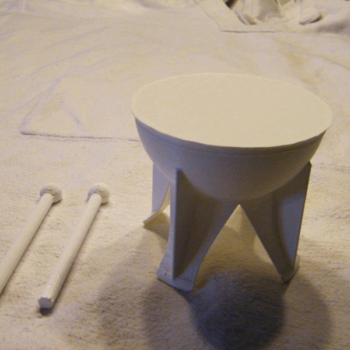 Imprimible en 3D TAMBOURIN • hecho con RepRap・Cults
