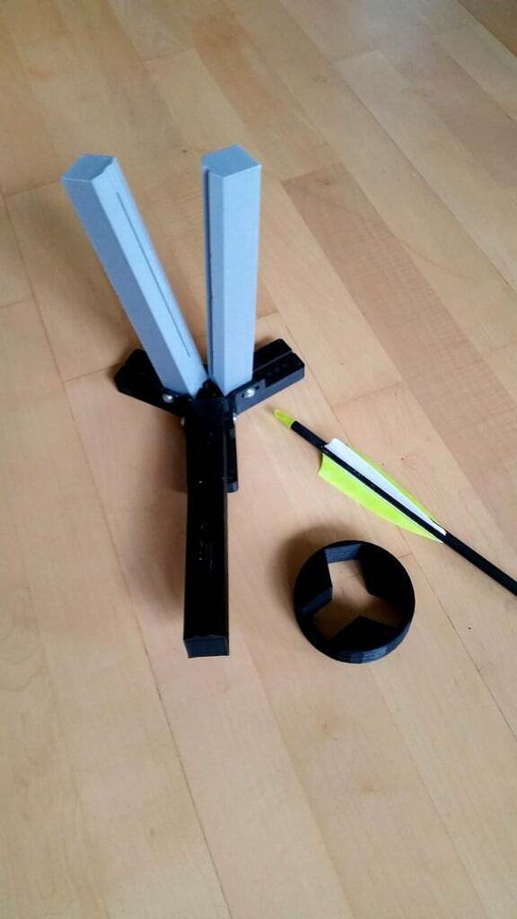 3d print 5 straight fletching arrow jig cults