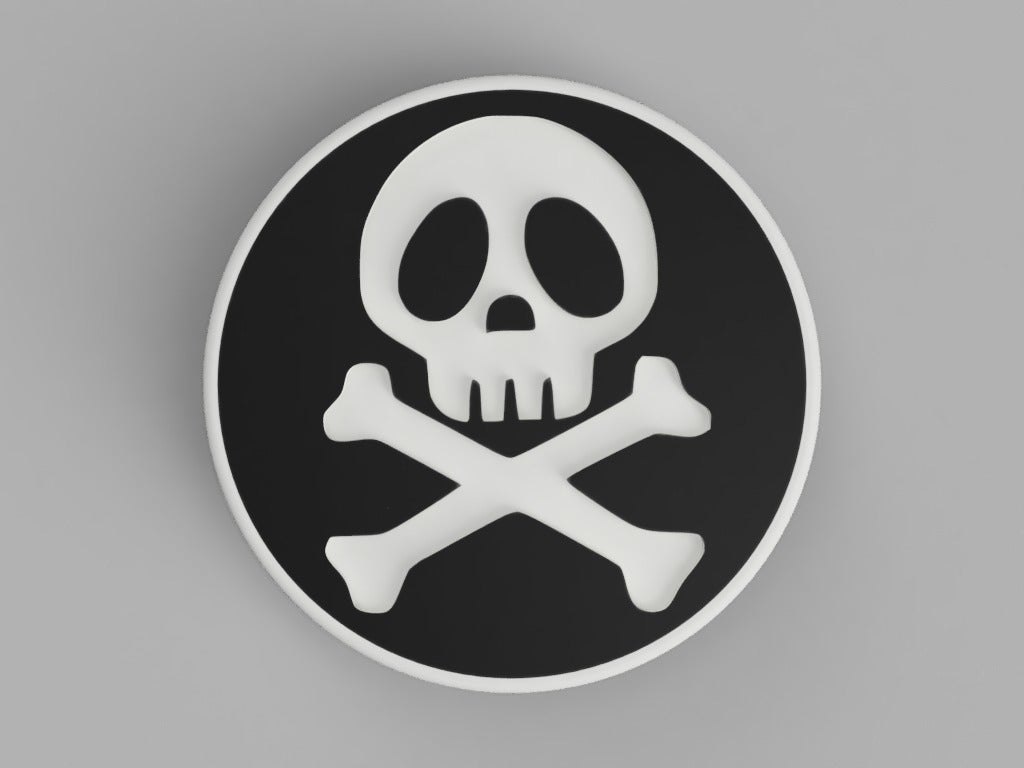 📛 hood / trunk logo Captain Harlock / Albator 82mm / 74mm for BMW  vehicles・ STL File for ・Cults, image size:1024x768