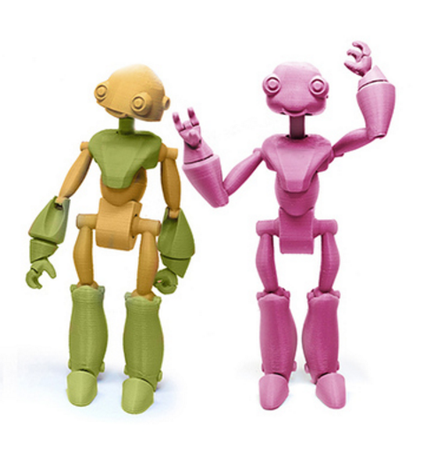 🤖 BeWho, Jointed Robot・Free STL File for ・Cults