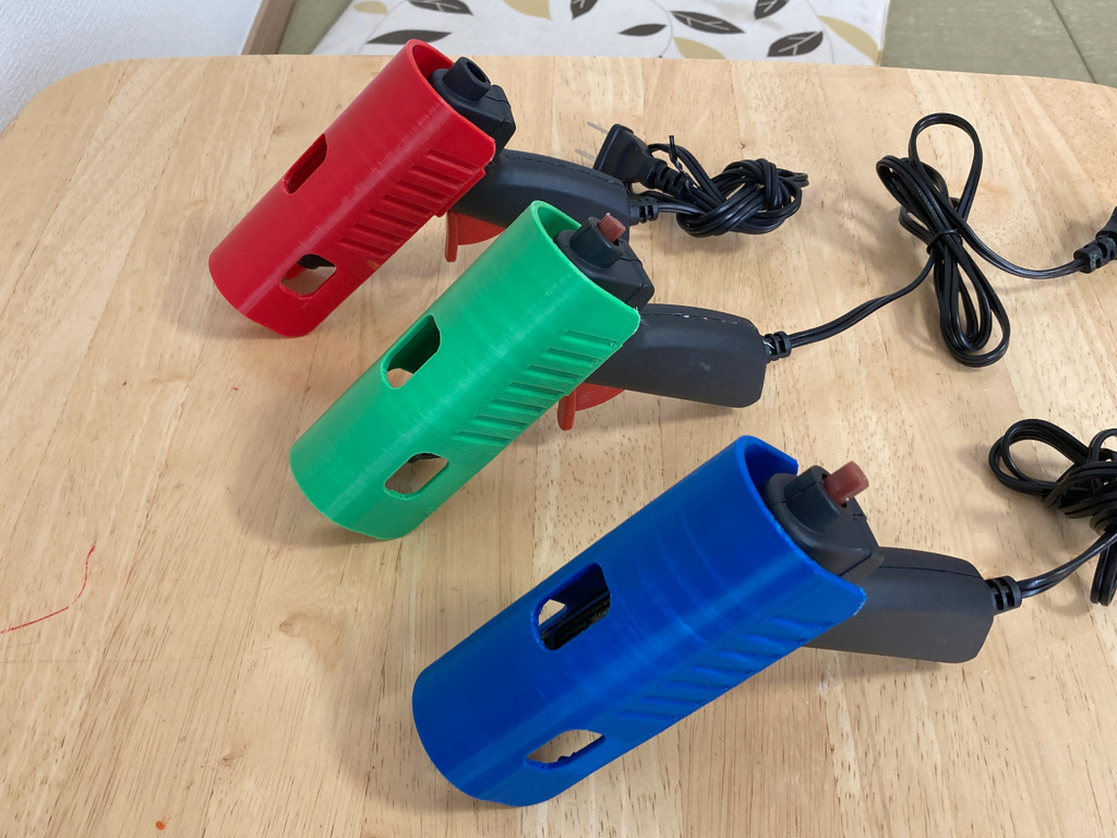 Free 3D file ダイソーのグルーガン用 やけど防止カバー / Glue Gun Cover to prevent Burns
