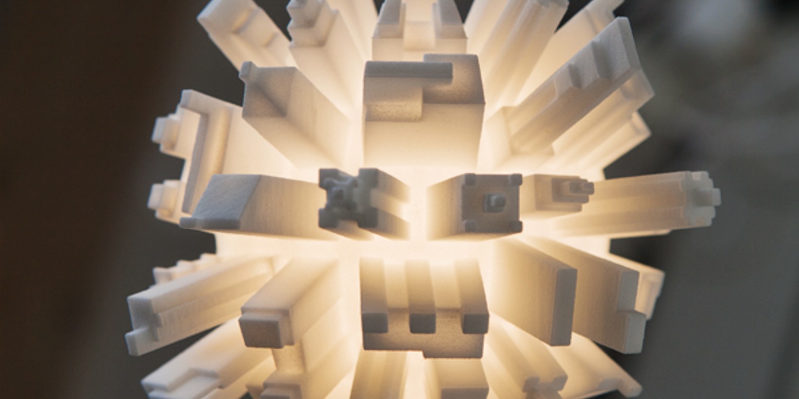 3D-printed urban light bulbs