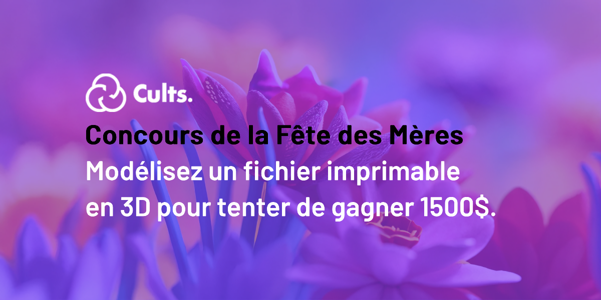 🌺 Créez un modèle imprimable en 3D pour célébrer la fête des Mères・Cults