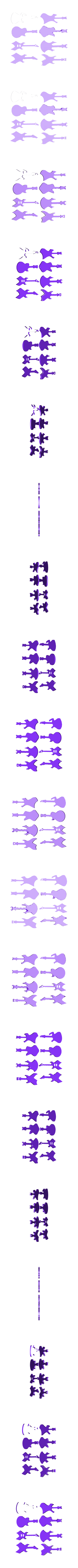 GUITAR_KEYCHAINS.stl Guitar Keychains