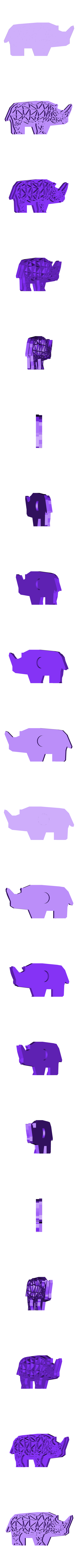 rhino.stl Carimbos digitais Safari