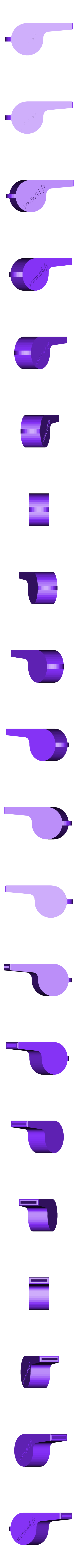 Sifflet1-A4.STL Whistle