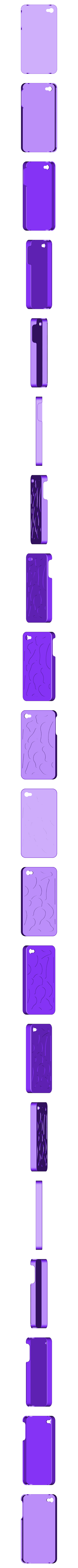 coque_portable_base_IPHONE_5__eau_avec_effet.STL Coque Iphone5 "eau"