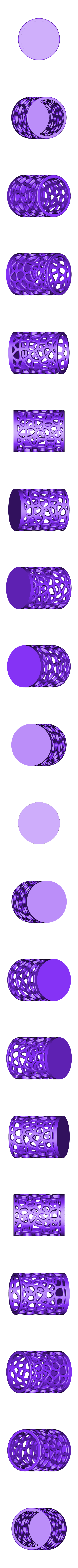 tealightcover.stl Voronoi Teelichthalter