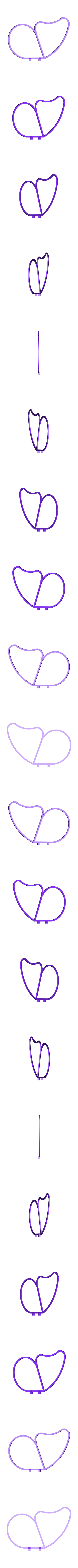 Wing_Frame_Right.stl Push Toy, Butterfly