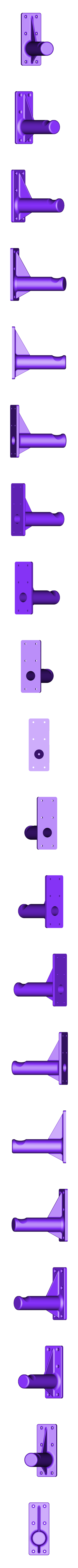 Bike_rack_222mm.STL Aparcabicicletas de pared