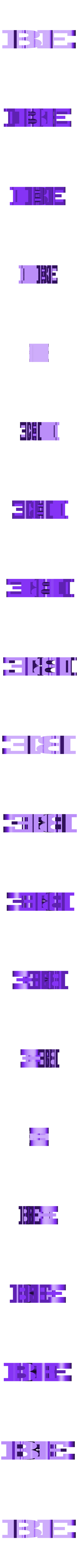 BE INSPIRED.stl Text Flip - Be Inspired