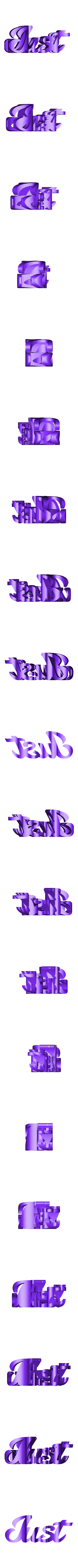 just dance.stl Text Flip: Just - Dance