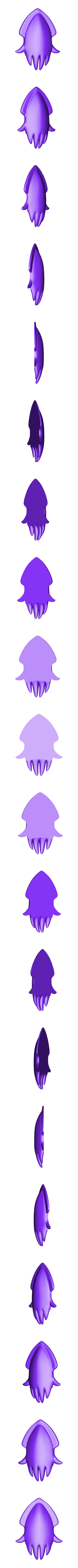 Back.stl Super Mario Blooper Squid