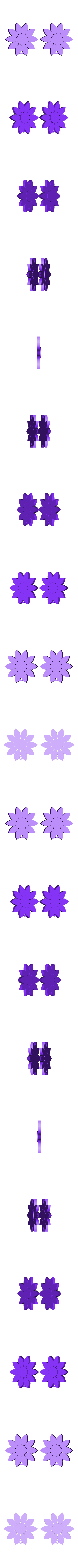 sunflowers2.stl Pendientes Girasoles