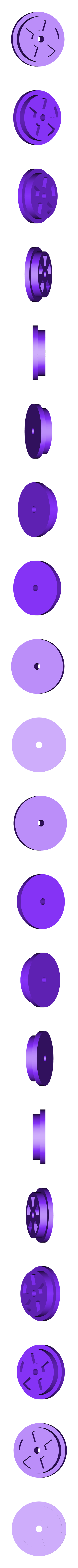 Handcart_-_Wheel_Cutouts.STL Vagón con bomba manual a escala HO