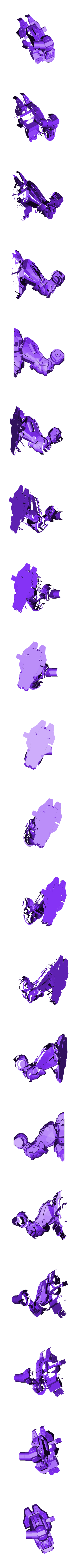 Steam_Right_Leg.stl Modular Mech SteamPunk