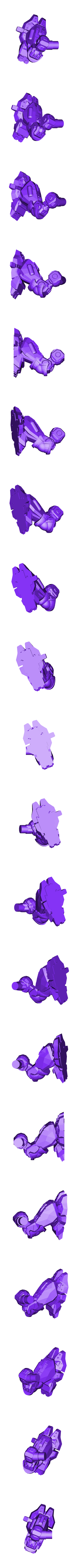 Steam_Left_Leg.stl Modular Mech SteamPunk