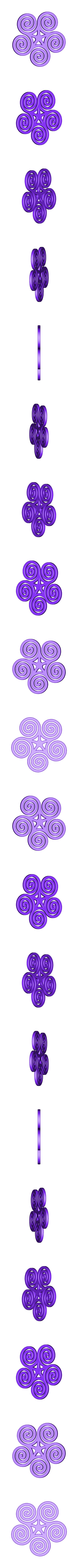 Spiral_earing_pendant.STL Spiral Earring Pendant