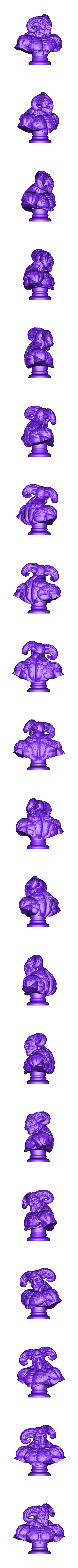Beastman_bust_base.stl Beastman bust