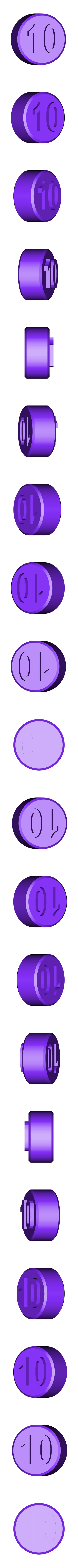 Number_10.stl Jigsaw, Tessellating Hexagons, Pascal's Triangle, Number Patterns