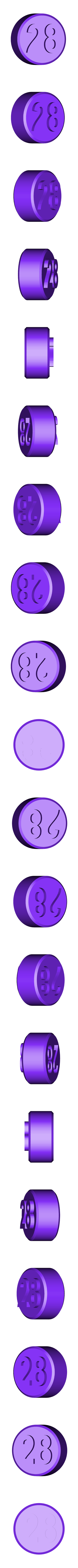 Number_28.stl Jigsaw, Tessellating Hexagons, Pascal's Triangle, Number Patterns