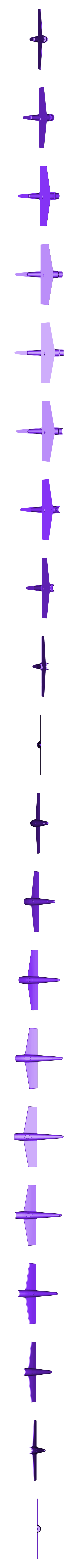 avion_solaire_sup.STL Solar Plane rotating