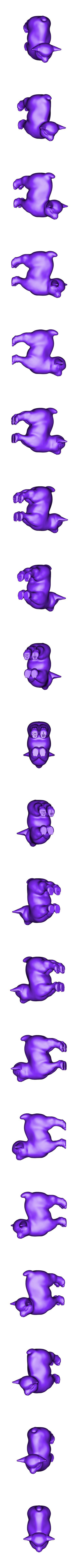 smug goat 10cm.stl Smug goat