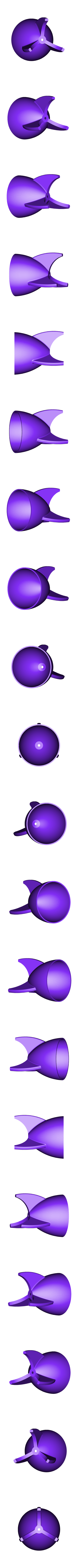 rocketplanter.stl Retro Rocket Planter / Pencil Cup