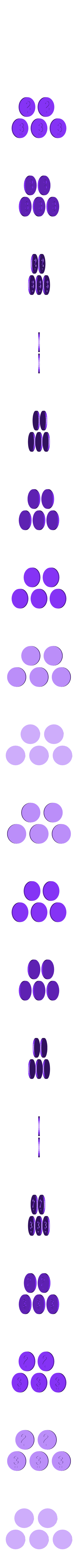 2-3.stl Catan Number Tokens