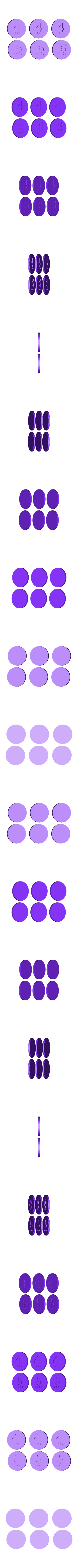 4-5.stl Catan Number Tokens