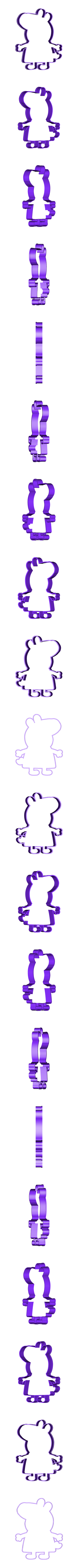 BORDEPEPPA.stl Резак для печенья "Свинка Пеппа