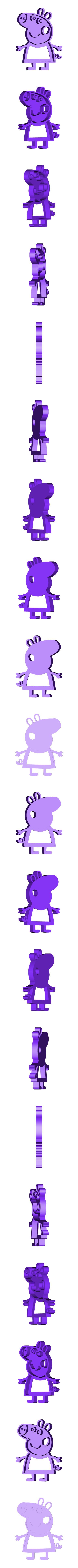 PEPPAPORDENTRO.stl Резак для печенья "Свинка Пеппа