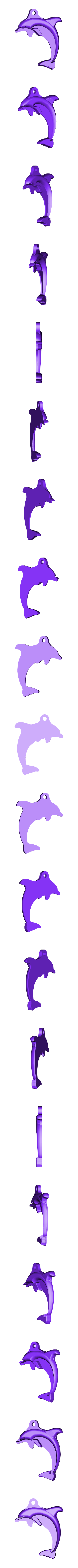 blue.stl Llavero 2-Color Dolphin (Remix)