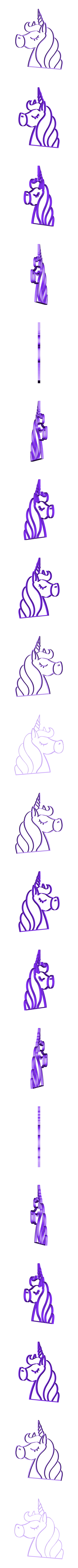 pony lapicero 6 parte chica.STL Lápis Unicórnio