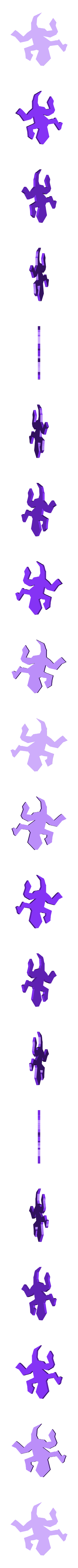 ECHER_LIZARDS-Clean_Extruded.stl Escher-Style Tessellating Lizard /