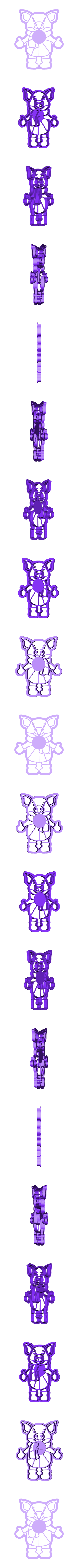 Свинка в шарфике штамп.stl A set of pigs for the stamp + cutting for cookies