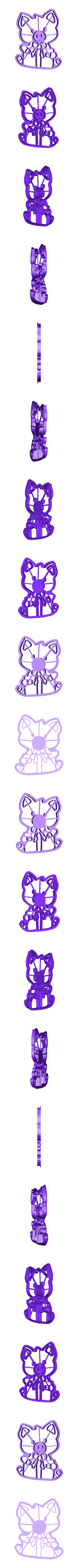 Свинка с подарком штамп.stl A set of pigs for the stamp + cutting for cookies